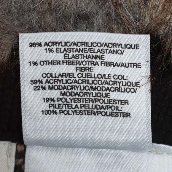 New Anne Klein Detachable Faux Fur-Trimmed Zip-Up sweater Poncho $159 2X/3X - Picture 8 of 12